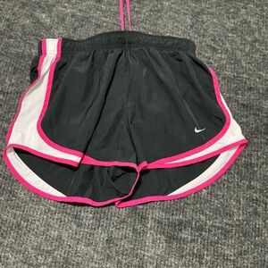 Nike Black and Pink Athletic Shorts Womens